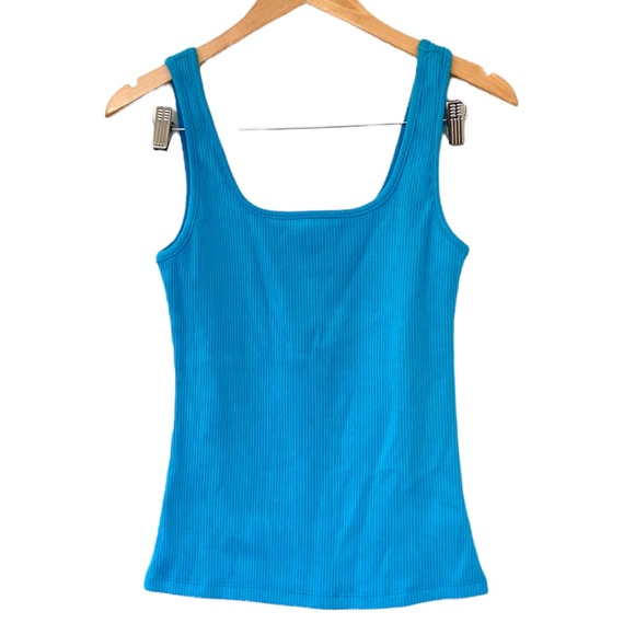 Anthropologie eri + ali Square Neck Ribbed Tank - Picture 2 of 9